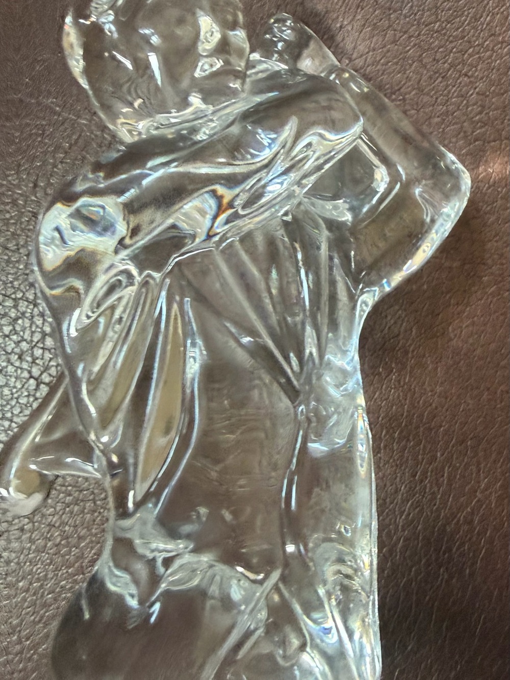 Beautiful Waterford Crystal Golfer in Full Swing
